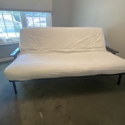 Black Wood Futon Sofa bed 