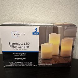 FLAMELESS LED PILLAR CANDLES 