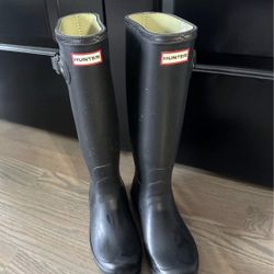 Tall Matte Black HUNTER boots- Men’s 