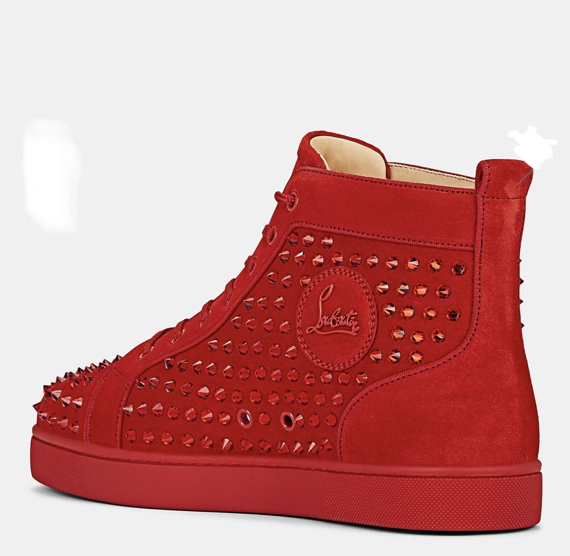 louboutin red spiked sneakers