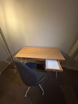 Desk and chair