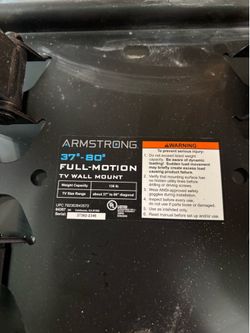 TV Mount Armstrong Brand Full Motion