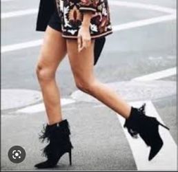 Sam Edelman Belinda Suede Fringe Boots - Tan / Caramel