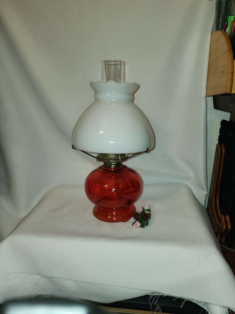 Oil Lamp, Vintage