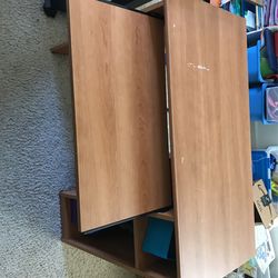 Used Student Desk With Keyboard Tray