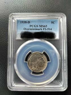 Mint Error 1938 D Buffalo nickel