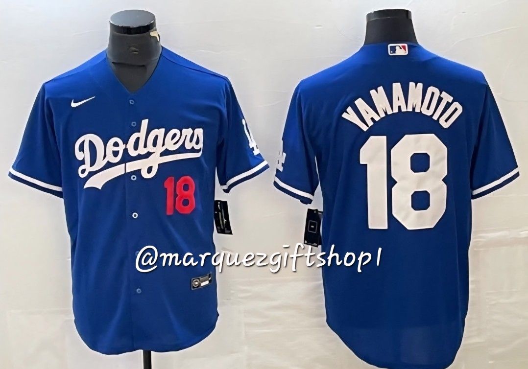 Men's Yamamoto Dodgers Jersey (Large)