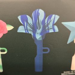 2024 Starbucks Blue Flower Straw Topper