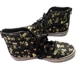Vans Mummy Snoopy Glow in The dark high top shoes Sz US Kids 4 or Wmns 6