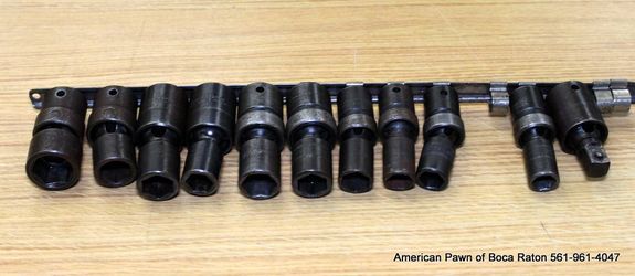 Snap On Tools IPLM, IPL 1/2" Drive 6-Point Impact Swivel Socket Random 11 pc Set