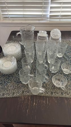 Princess House Fantasia glass ware.