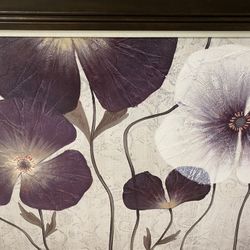 Large Flower Painted Picture 