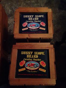 Sunny Slope packing crate SC peaches