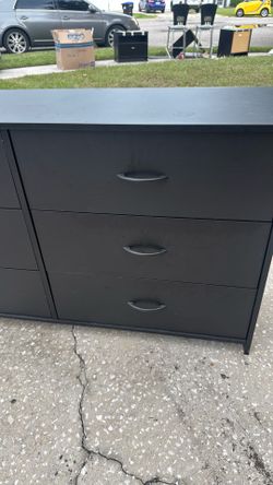 Black 6 drawer dresser