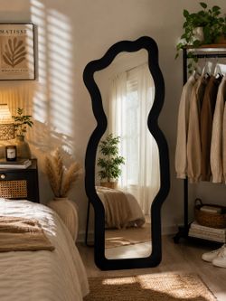 Cat Shaped Mirror Velvet Frame Multiple Colors New $99