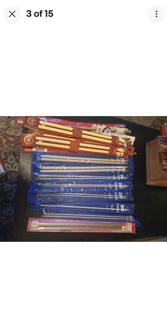 BNIB Knitting Needles - Large Lot - Vintage - Boyle, Bates, Chamin 30+ Packs. Hundreds Of Needles