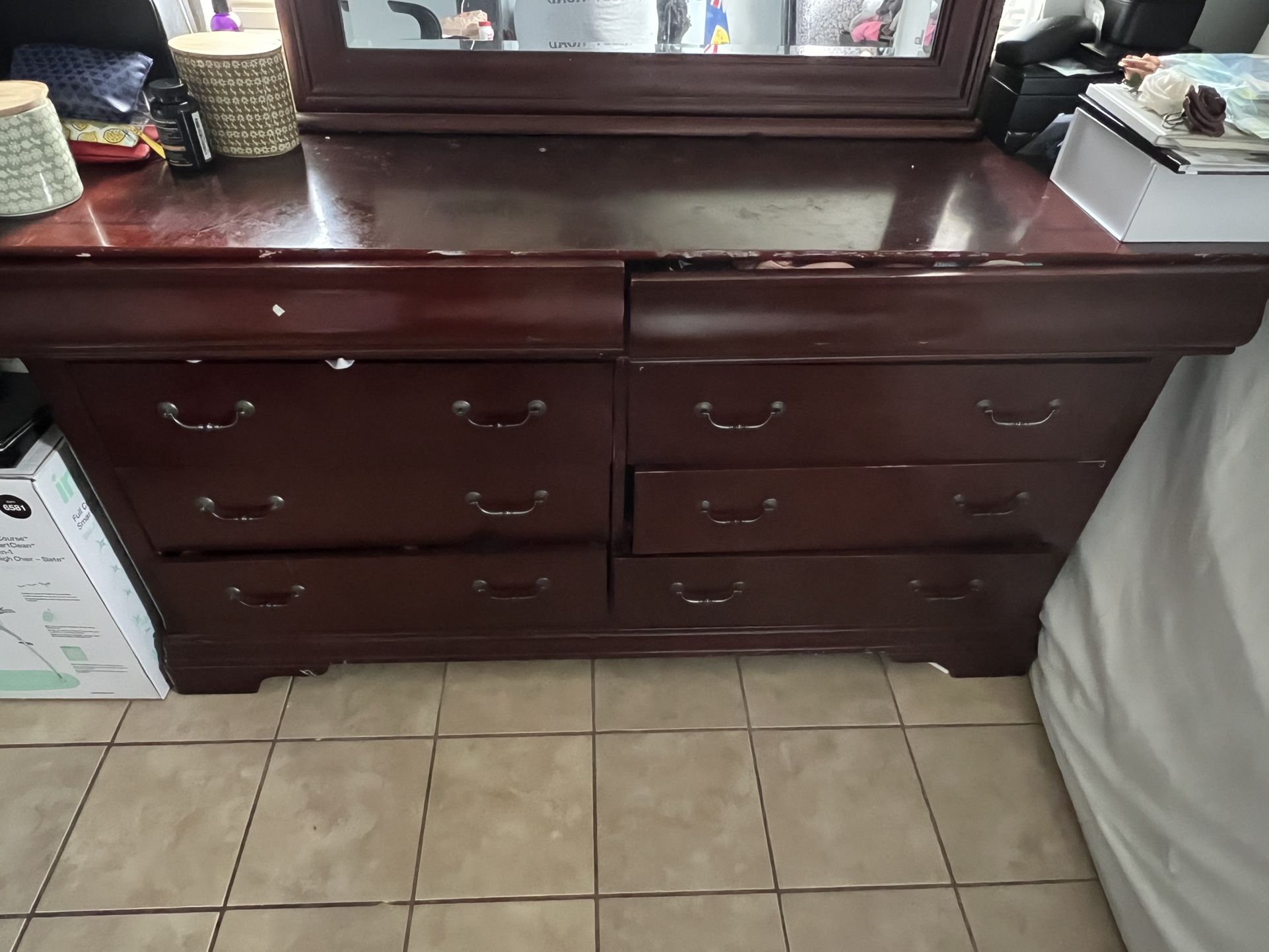Mirrored Drawer And Chest Drawer