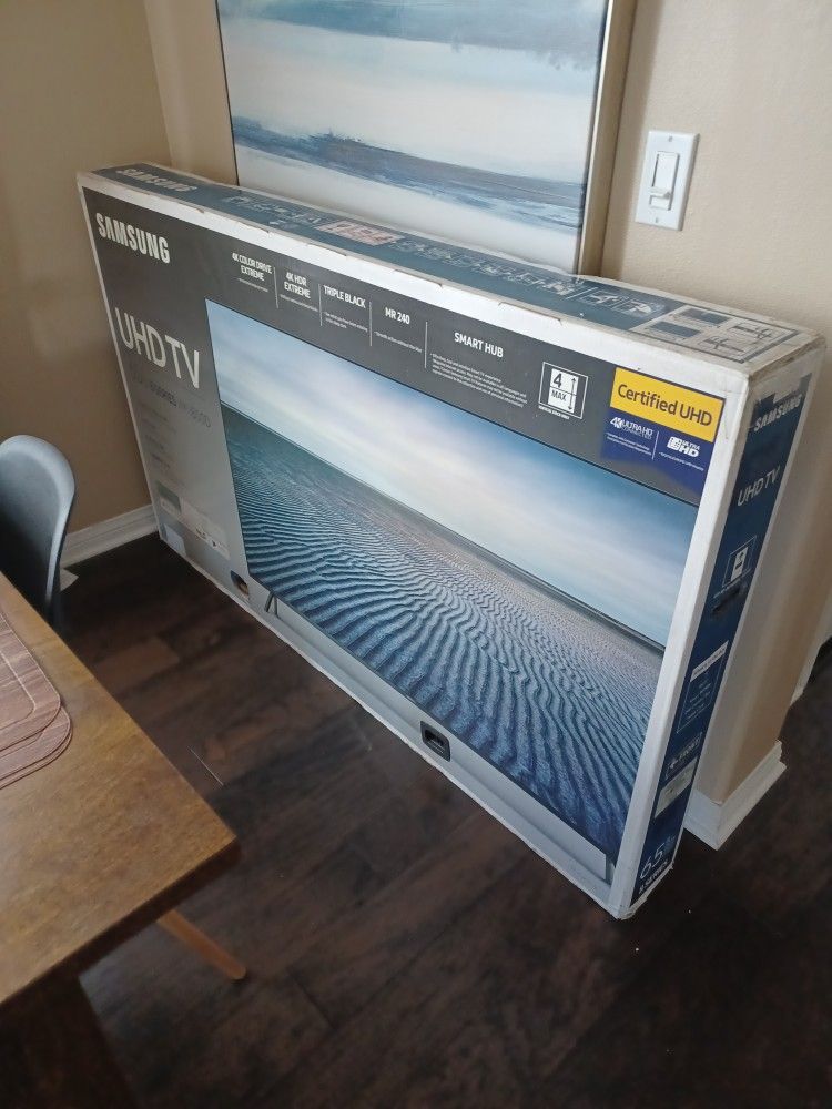 SAMSUNG 65 INCH SMART TV 65MU800D REFURBISHED