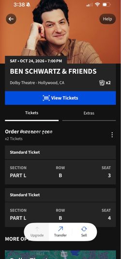 Ben Schwartz Dolby Theatre Tickets 10/24