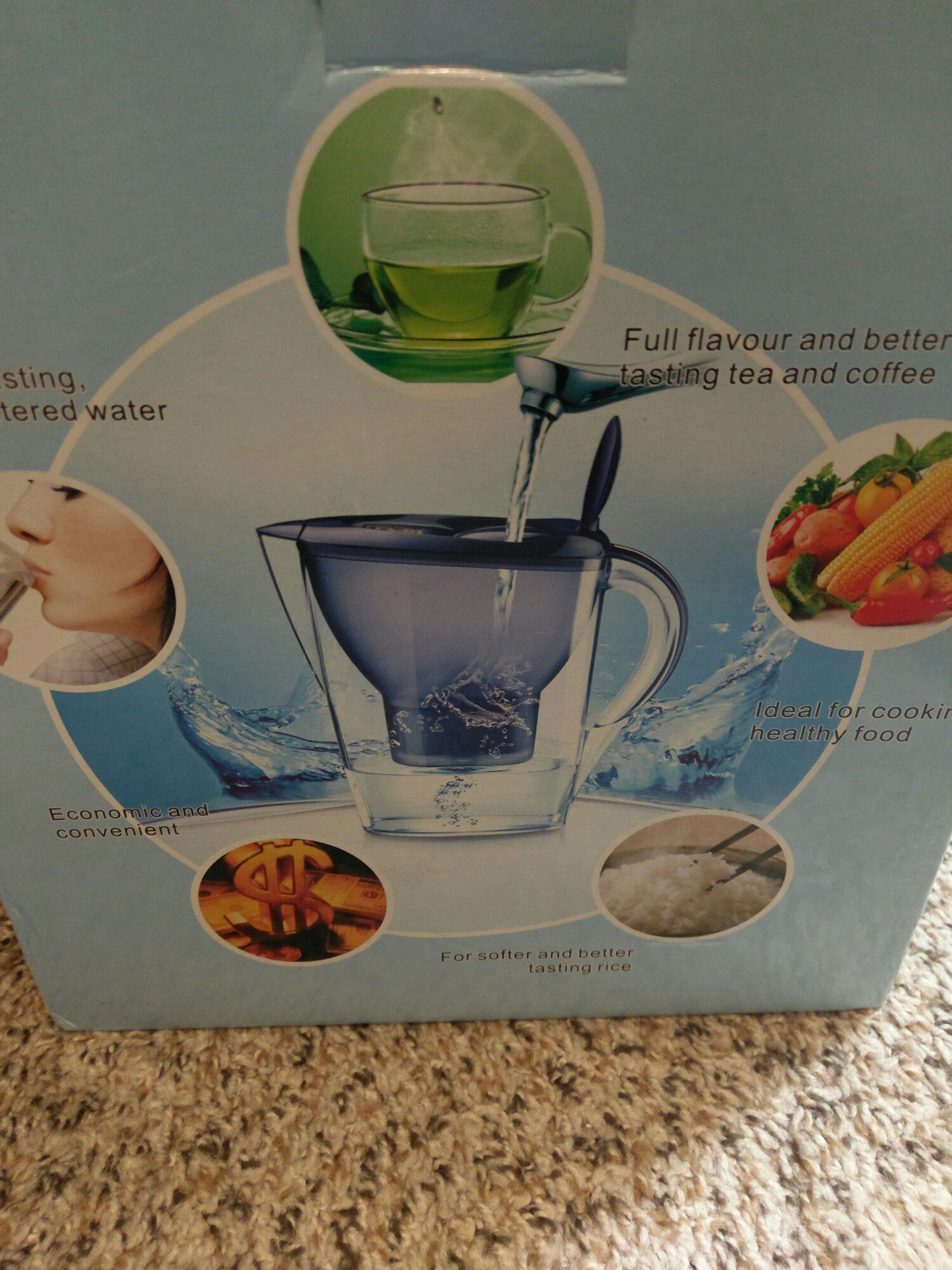 Water Filter. 3.5L. Blue.