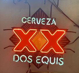 Cerveza XX Dos Equis Neon Beer Sign