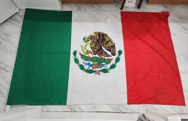 Large Mexico Flag 5ft x 8ft + 6.5ft Flag Pole – Mexican Eagle Emblem Banner