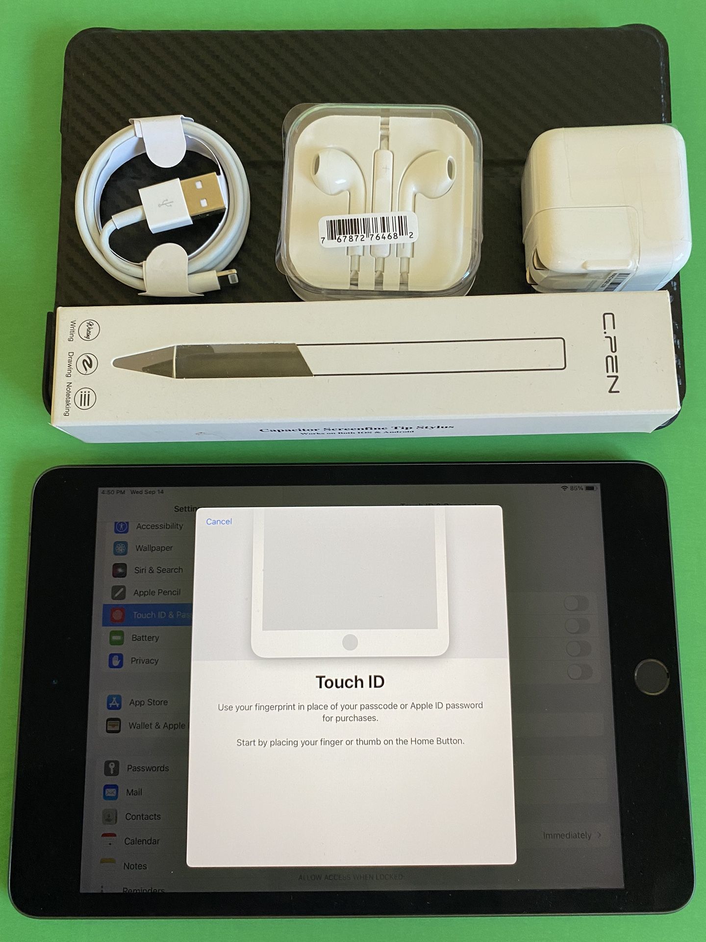 Apple IPad Mini 5/5th Generation ( Retina / Touch ID / IOS 15)Wifi 