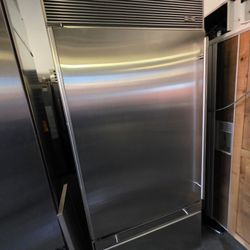 36" SUB ZERO BUILT IN BOTTOM FREEZER STAINLESS STEEL 