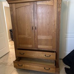Mid Century Modern Wardrobe Solid Wood