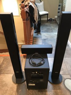 Home Theater Speakers with Powered Subwoofer