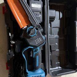 Cordless Mini Chainsaw, 6 Inch Handheld Electric Chainsaw with 1 Battery, Portable Lightweight Power Saw for Tree Trimming, Branch Pruning, Wood Cutti