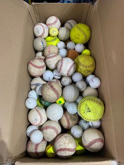 Box of balls - Golf, Softball, Baseballs, etc