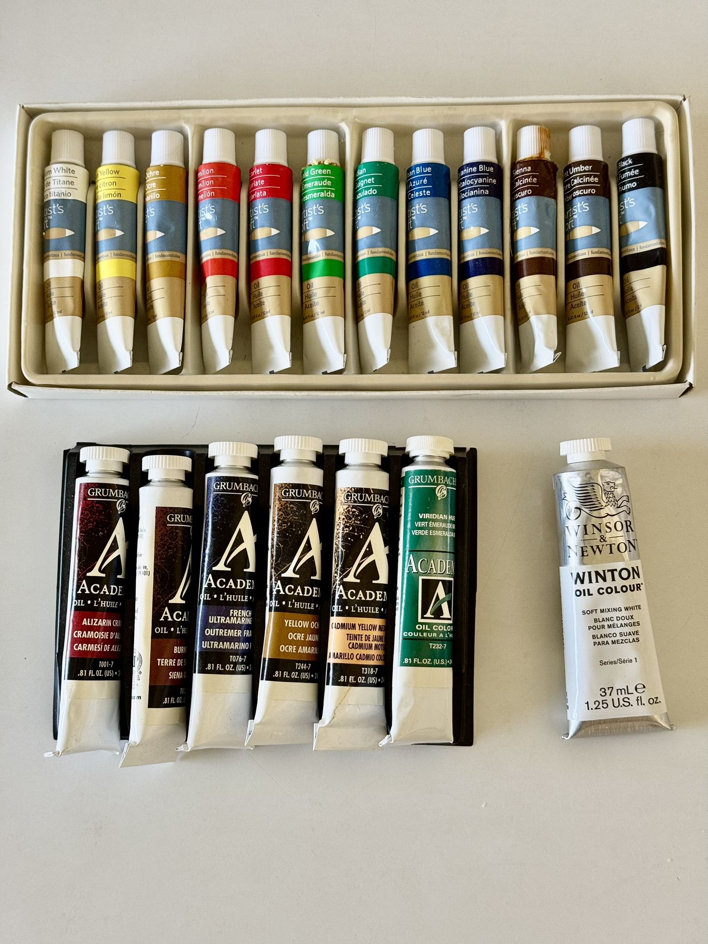 Artist Oil Paints 3 Of 19 Have Been Opened