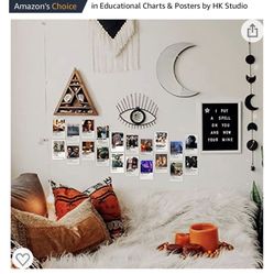 HK Studio Polaroid Film Posters - Easy Peel and Stick Movie Poster, Indie Room Decor Aesthetic Collage Kit for Wall - 3.2" x 5.1", Pack 