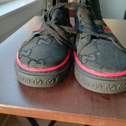AUTHENTIC GUCCI HIGH TOP SIZE 11MENS SHOES AND ORIGINAL BOX 