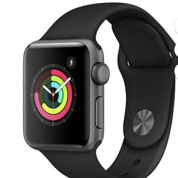 Apple Watch Series 3 38mm GPS Space Gray Black Sport Band
