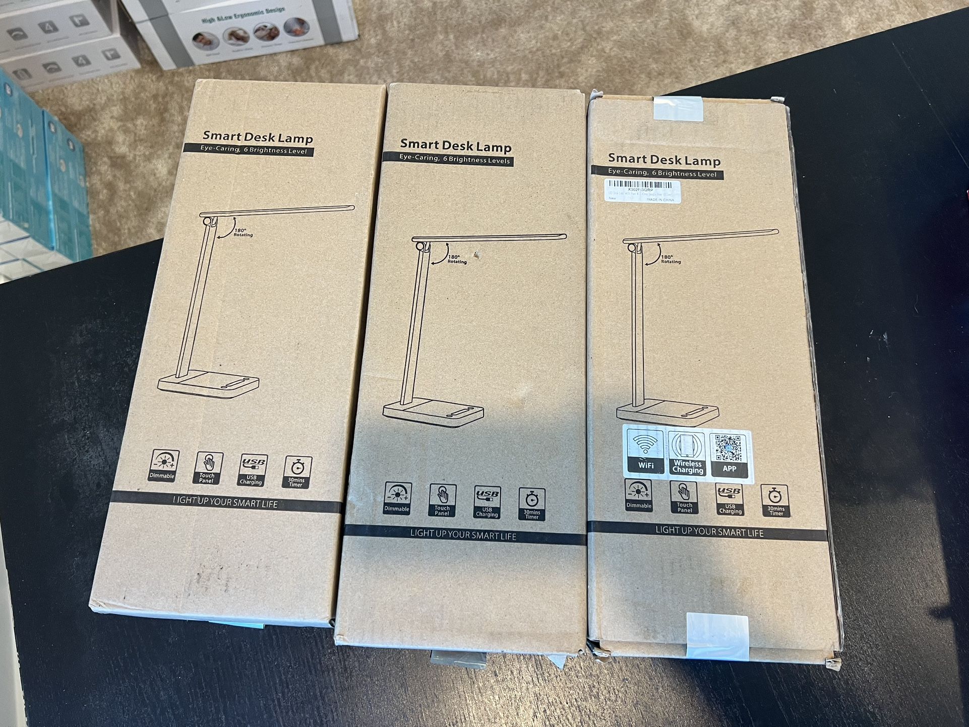 Brand new smart desk lamp (can charge iphone)