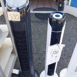 New Tower Fan With Remote 
Whithe $30 
Black $35 
Price Firm

Ventilatores Nuevo Con Control 
Blanco $30 
Negro $35 
Precio Firme