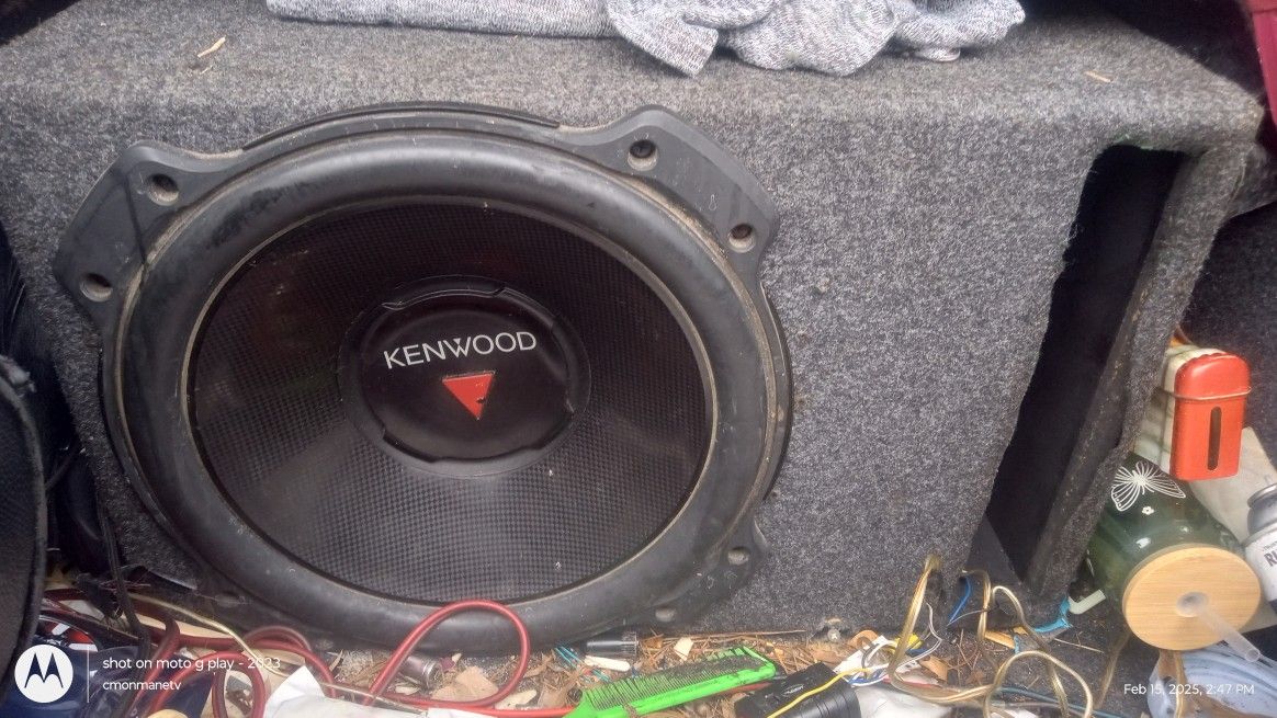 $100 Kenwood 12  3500 Watts Speaker  With Skar Amp