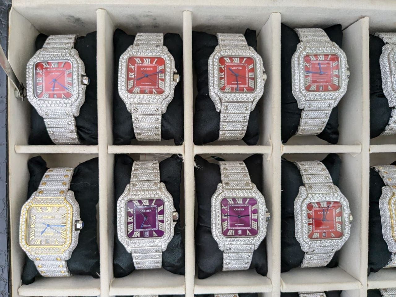 Bust down watches 