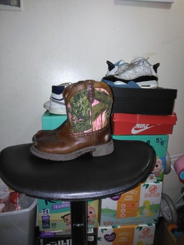 Cow Girl Boots (A Little Scuffed)