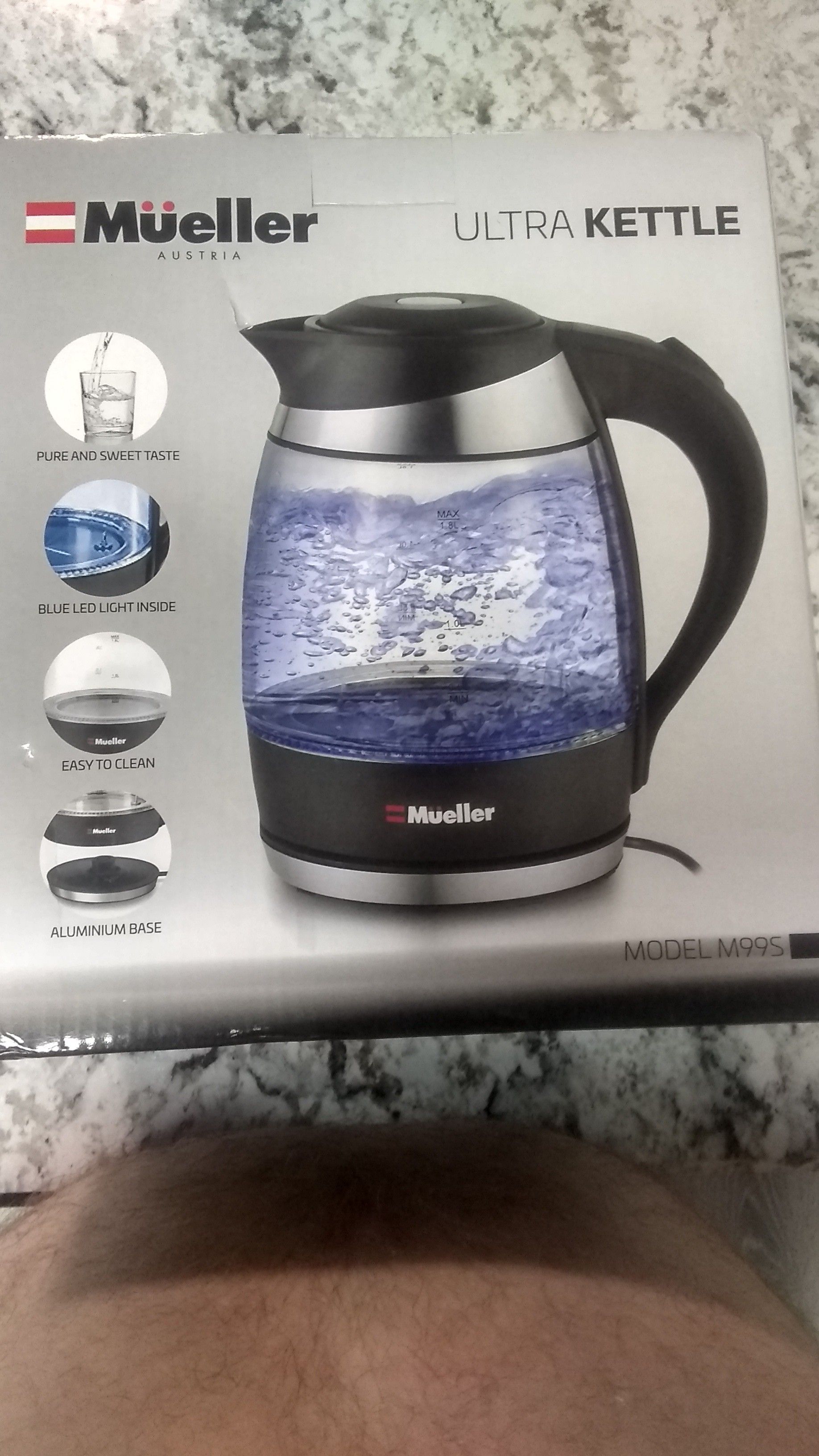 Mueller Austria Electric Kettle Water Heater with SpeedBoil Tech,