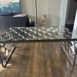 Glass Top Coffee Table 