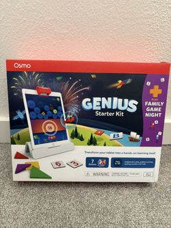 NEW IN BOX - Osmo Genius Starter Kit + Family Game Night 7 iPad Games Ages 6-10