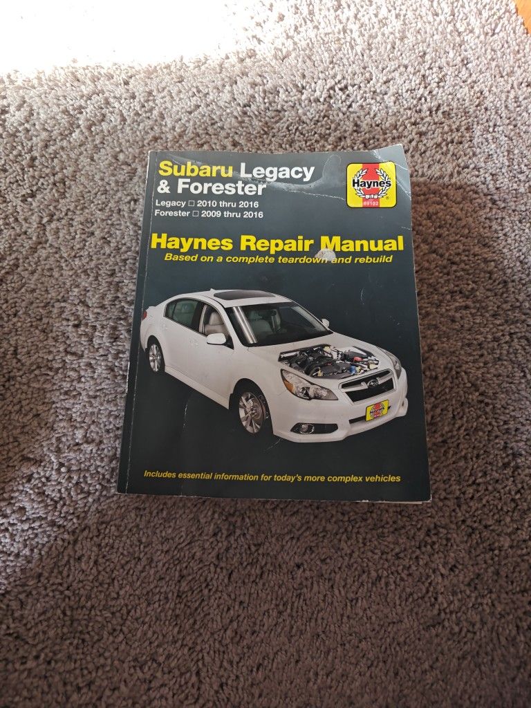 Haynes Repair Manual Subaru Legacy/ Forester 2009 -2016