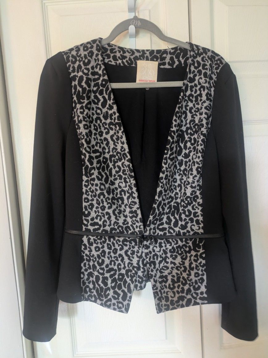 Convertable Zebra Print Woman's Blazer
