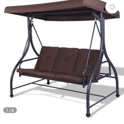 New Outdoor  3 Seat Swing