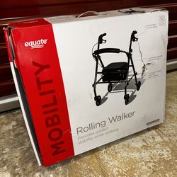 Equate Rolling Walker w/ Seat – Foldable Rollator
