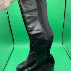 Via Spiga Knee High Black Boots Size 8 1/2