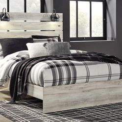 Ashley’s queen bed frame, bed box, queen 10” mattress